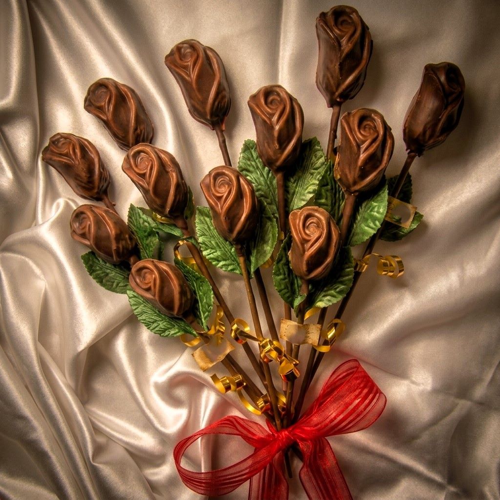 Mixed Chocolate Roses - 12