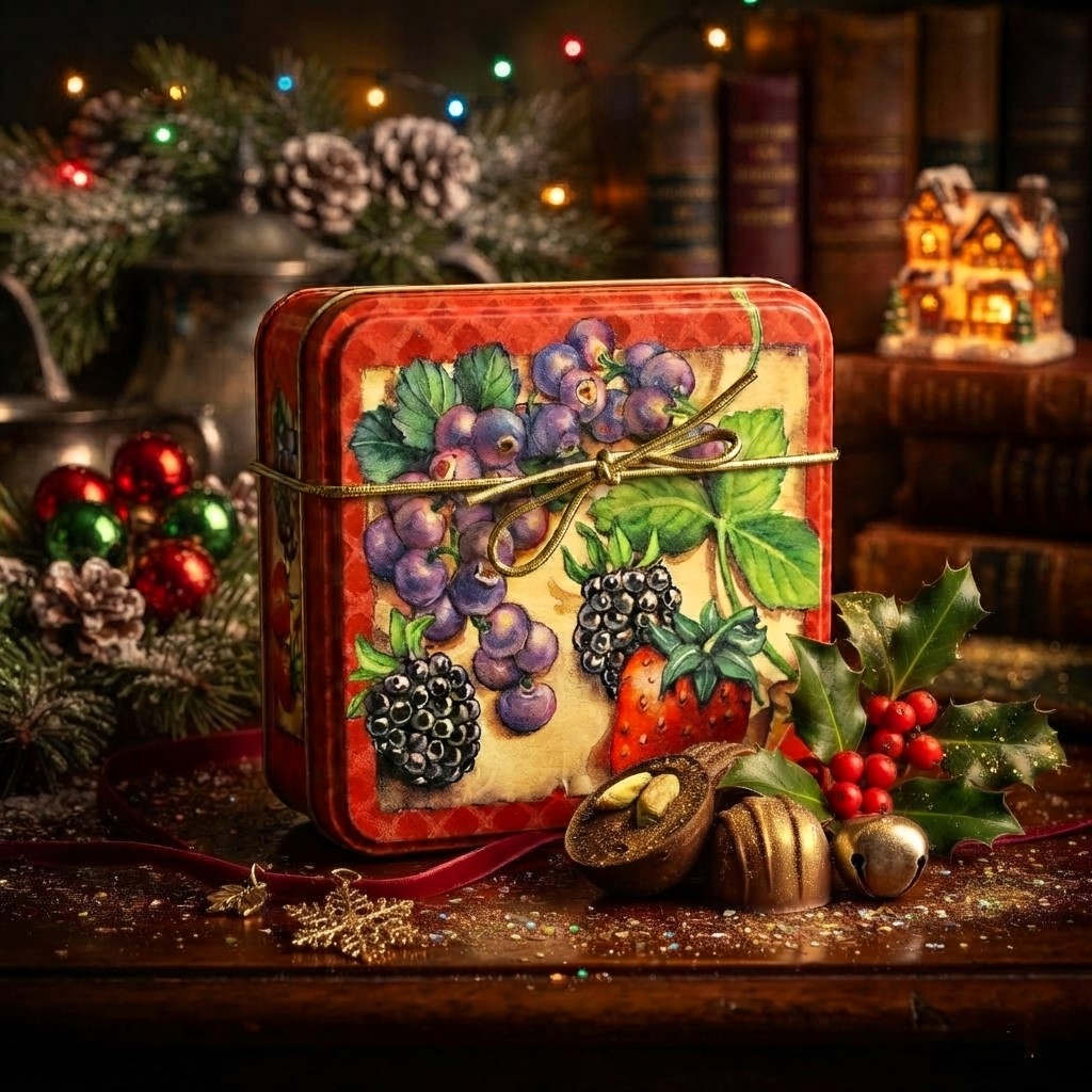 Vintage Fruit Collector Tin