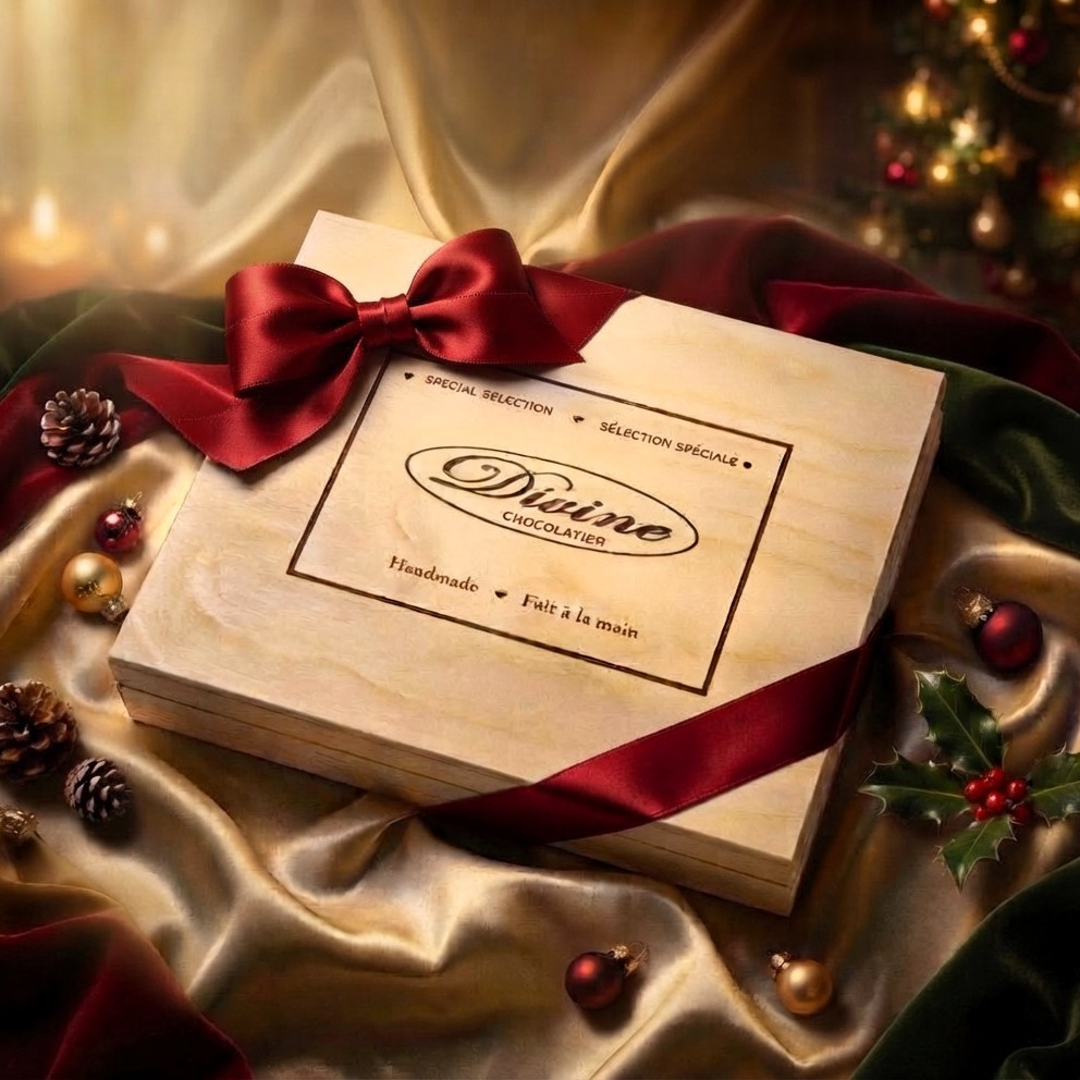Christmas Assortment in Wood Box - 48 pieces