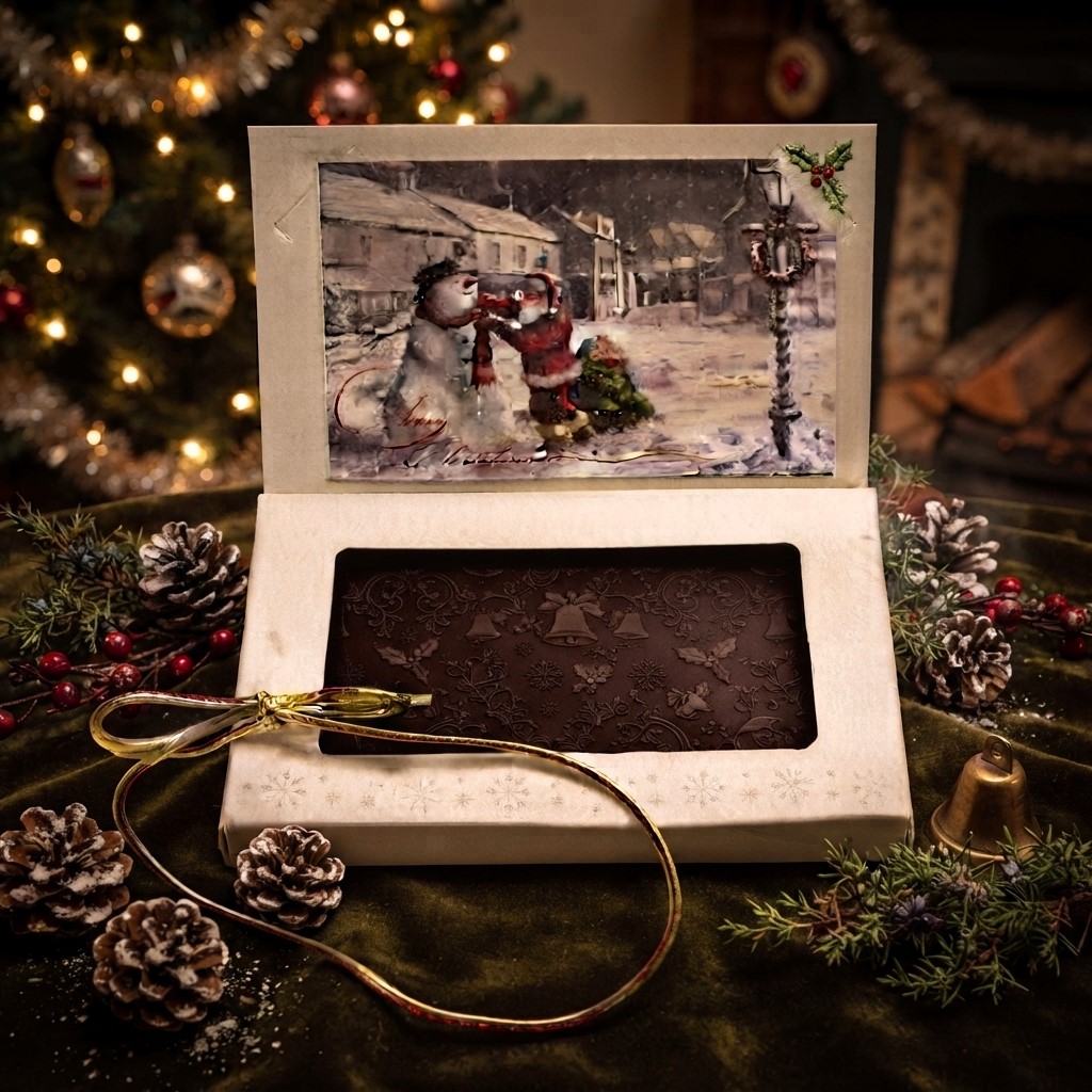 Chocolate Christmas Card - Dark